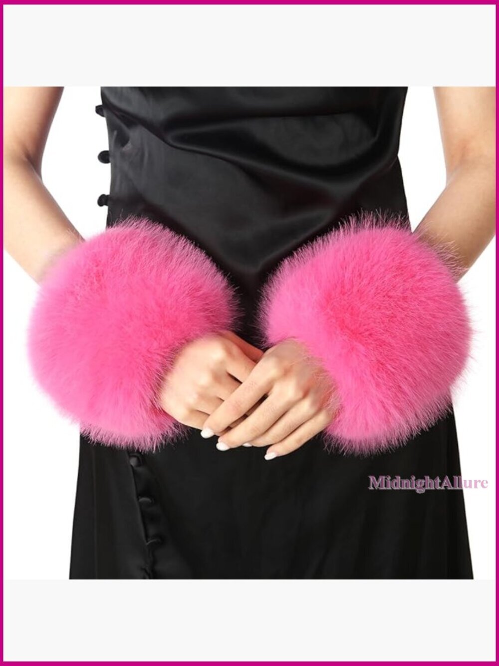 Faux Fur Wrist Cuffs Leg Warmers One Size Fits Most Women